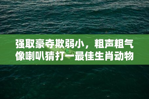 强取豪夺欺弱小，粗声粗气像喇叭猜打一最佳生肖动物数字、成语最佳释义解释答插图