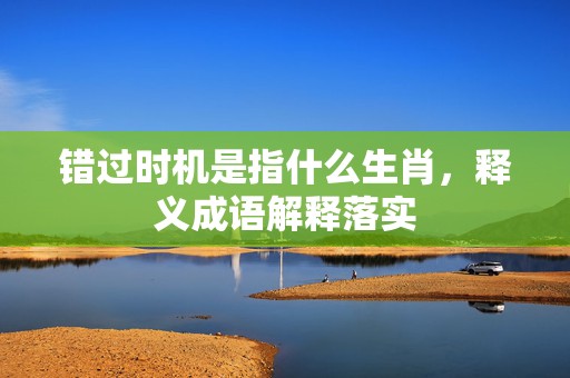 错过时机是指什么生肖，释义成语解释落实