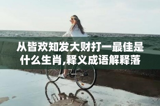 从皆欢知发大财打一最佳是什么生肖,释义成语解释落实插图