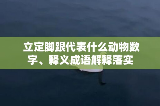 立定脚跟代表什么动物数字、释义成语解释落实插图