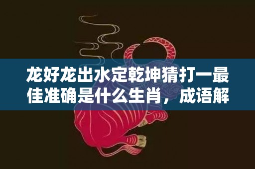 龙好龙出水定乾坤猜打一最佳准确是什么生肖，成语解释落实释义