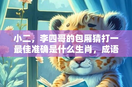 小二，李四哥的包厢猜打一最佳准确是什么生肖，成语解释落实释义