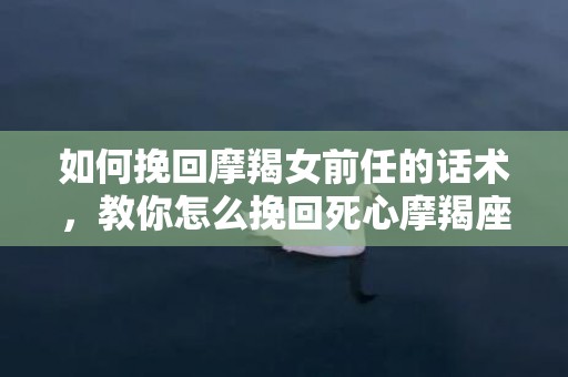 如何挽回摩羯女前任的话术，教你怎么挽回死心摩羯座