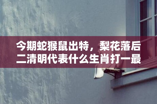 今期蛇猴鼠出特，梨花落后二清明代表什么生肖打一最佳、释义成语解释落实