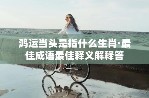 鸿运当头是指什么生肖·最佳成语最佳释义解释答插图