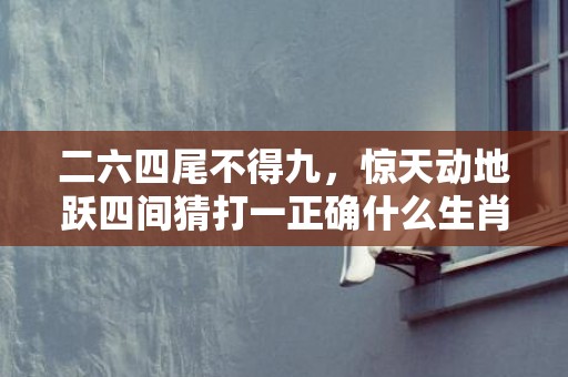 二六四尾不得九，惊天动地跃四间猜打一正确什么生肖·最佳成语最佳释义解释答