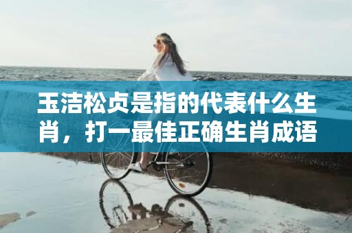 玉洁松贞是指的代表什么生肖，打一最佳正确生肖成语解释落实释义