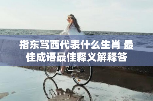 指东骂西代表什么生肖 最佳成语最佳释义解释答