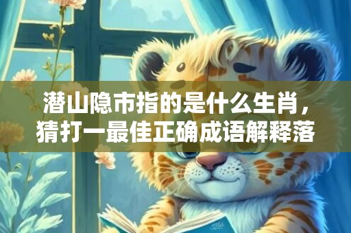 潜山隐市指的是什么生肖，猜打一最佳正确成语解释落实