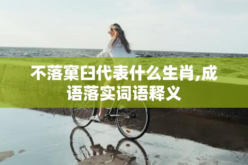 不落窠臼代表什么生肖,成语落实词语释义