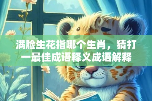 满脸生花指哪个生肖，猜打一最佳成语释义成语解释