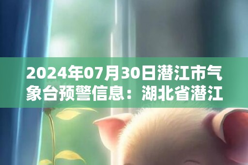 2024年07月30日潜江市气象台预警信息：湖北省潜江市发布高温黄色预警