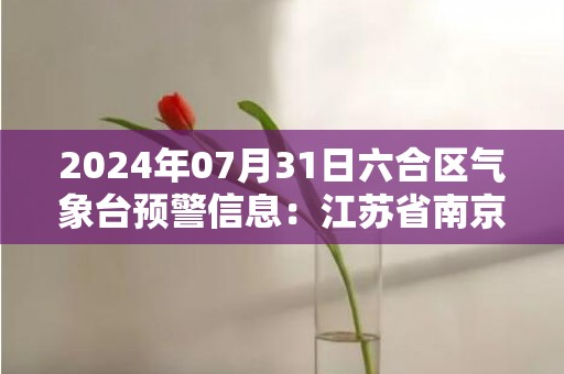 2024年07月31日六合区气象台预警信息：江苏省南京市六合区发布高温橙色预警