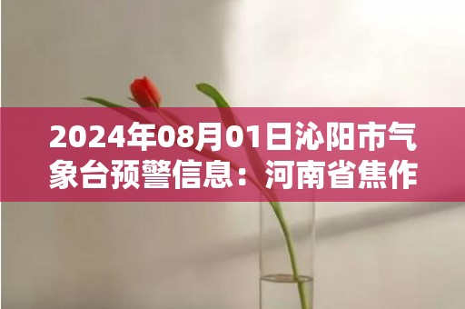 2024年08月01日沁阳市气象台预警信息：河南省焦作市沁阳市发布高温橙色预警