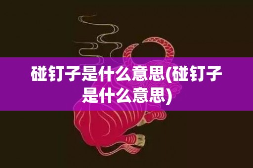 碰钉子是什么意思(碰钉子是什么意思)