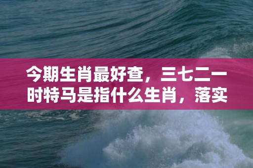 今期生肖最好查，三七二一时特马是指什么生肖，落实经典词语