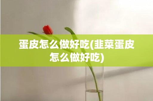 蛋皮怎么做好吃(韭菜蛋皮怎么做好吃)