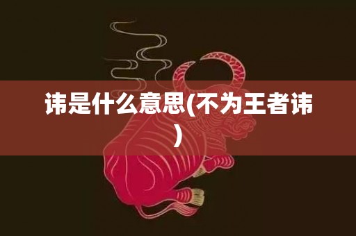 讳是什么意思(不为王者讳)