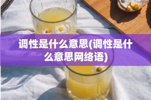 调性是什么意思(调性是什么意思网络语)