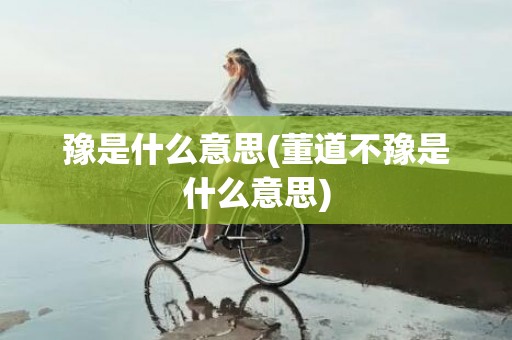 豫是什么意思(董道不豫是什么意思)