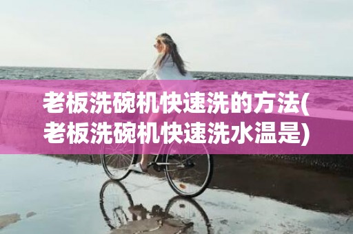 老板洗碗机快速洗的方法(老板洗碗机快速洗水温是)