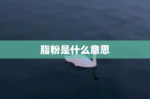 脂粉是什么意思