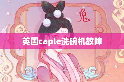 英国caple洗碗机故障