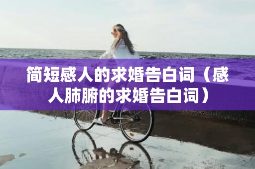 简短感人的求婚告白词（感人肺腑的求婚告白词）