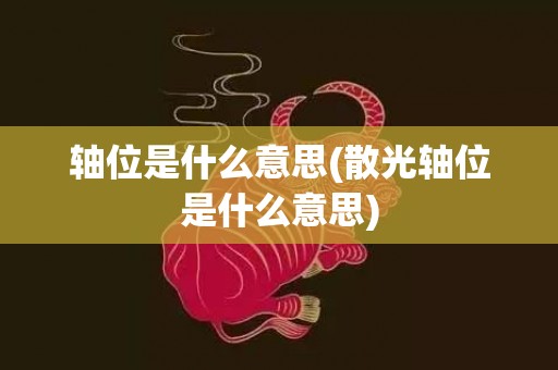 轴位是什么意思(散光轴位是什么意思)