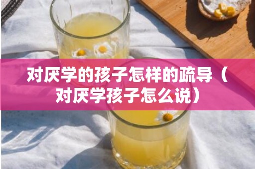 对厌学的孩子怎样的疏导（对厌学孩子怎么说）