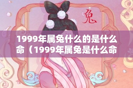 1999年属兔什么的是什么命（1999年属兔是什么命1999年属兔是什么命金木水火土）