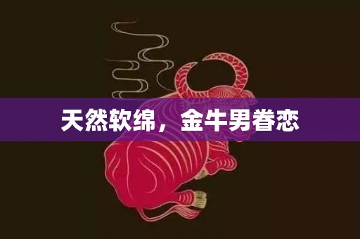 天然软绵，金牛男眷恋