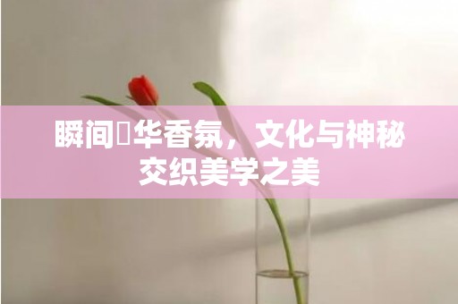 瞬间昇华香氛，文化与神秘交织美学之美