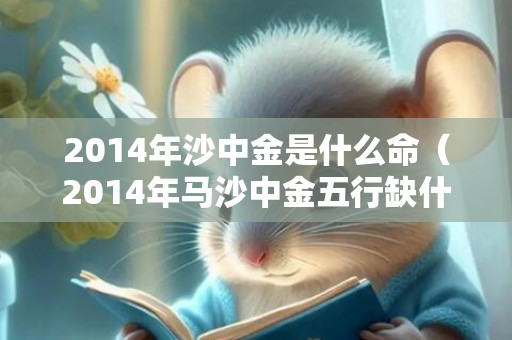 2014年沙中金是什么命（2014年马沙中金五行缺什么,沙中金命忌讳什么人）