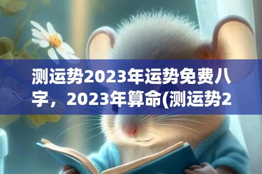 测运势2023年运势免费八字，2023年算命(测运势2023年属羊运势免费周易)