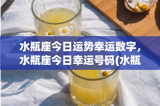 水瓶座今日运势幸运数字，水瓶座今日幸运号码(水瓶座今日运势幸运色新浪)