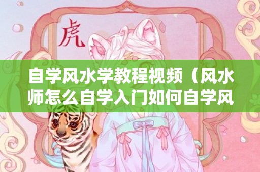 自学风水学教程视频（风水师怎么自学入门如何自学风水入门）