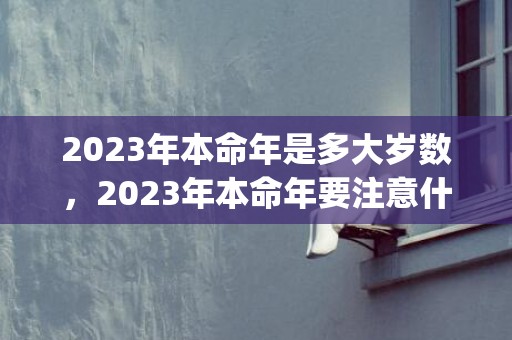 2023年本命年是多大岁数，2023年本命年要注意什么(2023年本命年多少岁)