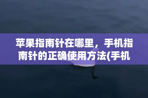 苹果指南针在哪里，手机指南针的正确使用方法(手机上指南针在哪)