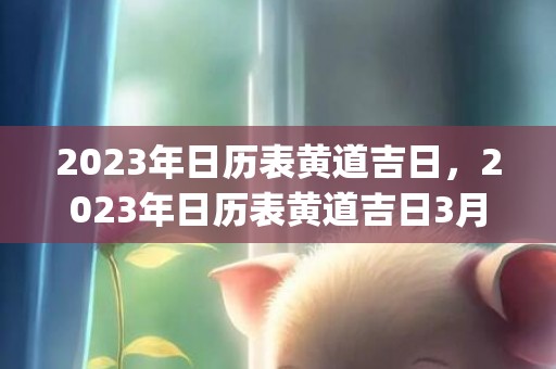 2023年日历表黄道吉日，2023年日历表黄道吉日3月(2023年日历表黄道吉日)