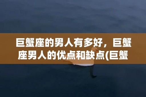 巨蟹座的男人有多好，巨蟹座男人的优点和缺点(巨蟹座的男人有多好)