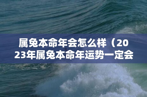 属兔本命年会怎么样（2023年属兔本命年运势一定会很差吗,兔年本命年前一年很倒...）