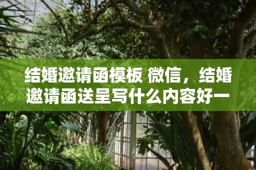 结婚邀请函模板 微信，结婚邀请函送呈写什么内容好一点