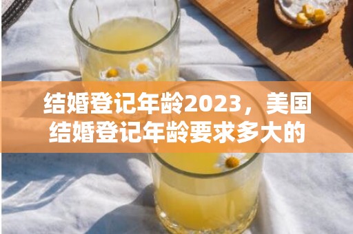 结婚登记年龄2023，美国结婚登记年龄要求多大的