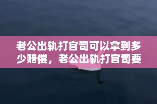 老公出轨打官司可以拿到多少赔偿，老公出轨打官司要求精神赔偿多少合适