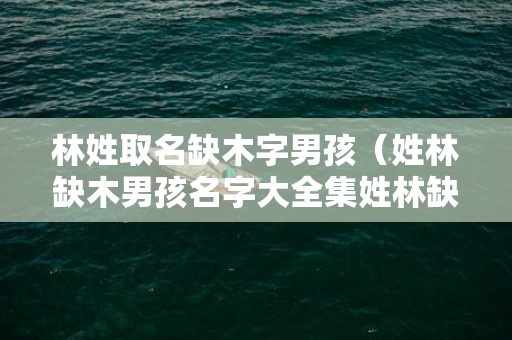 林姓取名缺木字男孩（姓林缺木男孩名字大全集姓林缺木的男孩名字霸气）