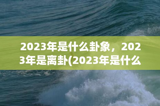 2023年是什么卦象，2023年是离卦(2023年是什么100周年)