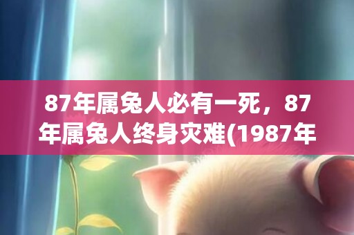 87年属兔人必有一死，87年属兔人终身灾难(1987年属兔36岁运气)