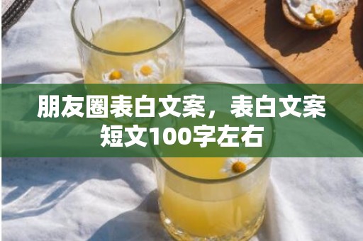 朋友圈表白文案，表白文案短文100字左右