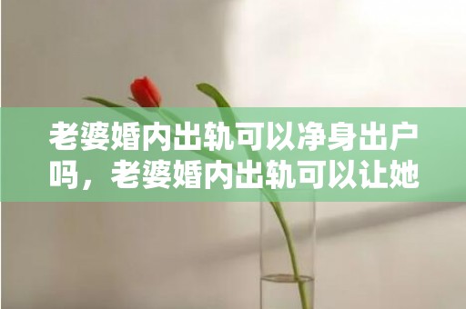 老婆婚内出轨可以净身出户吗，老婆婚内出轨可以让她净身出户吗怎么办